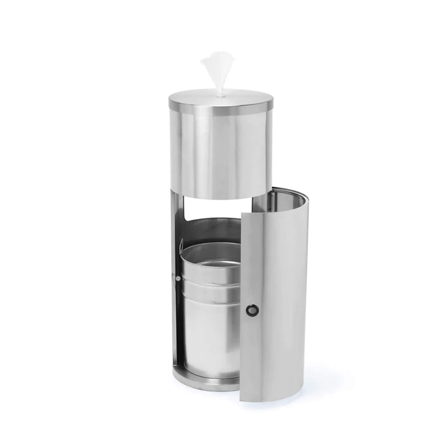 Stainless Steel Floor Dispenser - Silver